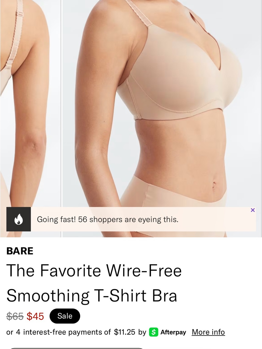 Bare Necessities Wire-Free Smoothing T-Shirt Bra - Nude
